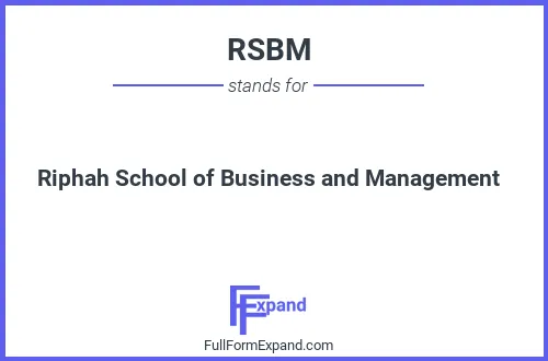Full form of RSBM