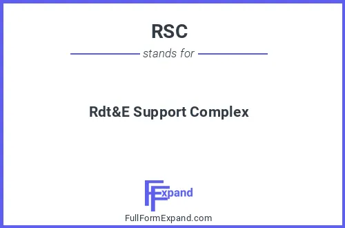 Full form of RSC