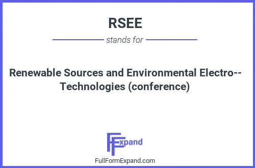 Full form of RSEE