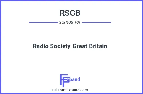 Full form of RSGB