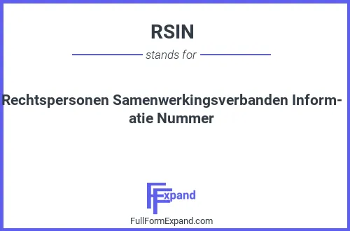 Full form of RSIN