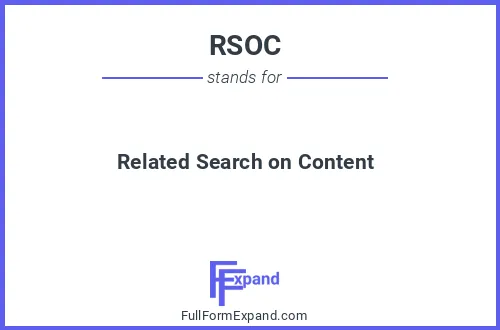 Full form of RSOC