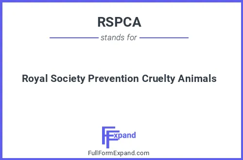 Full form of RSPCA
