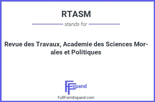 Full form of RTASM