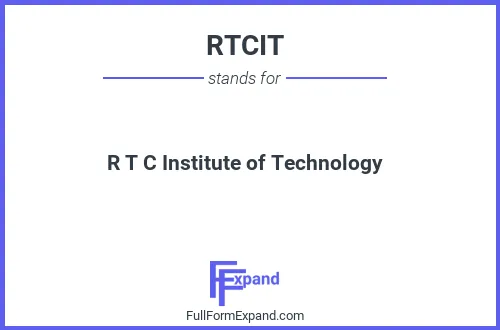 Full form of RTCIT