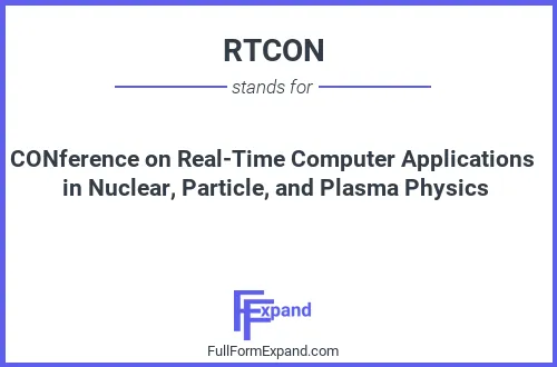 Full form of RTCON