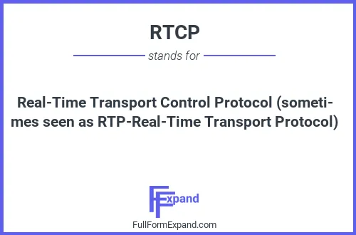 Full form of RTCP