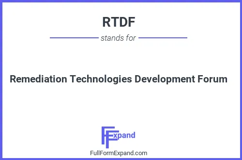 Full form of RTDF