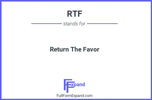 Full form of RTF