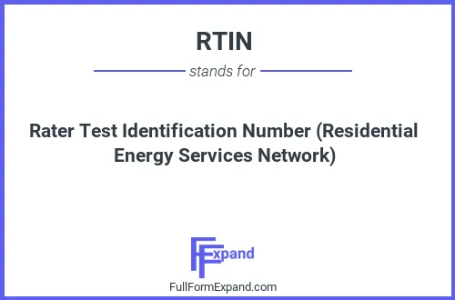 Full form of RTIN