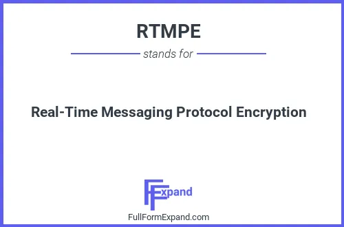Full form of RTMPE