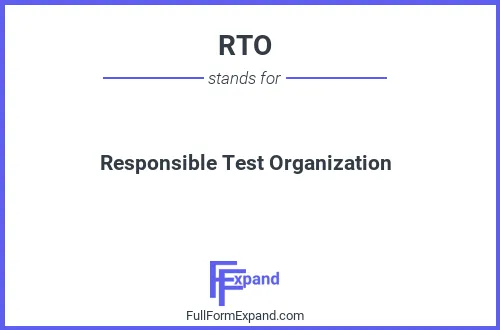 Full form of RTO