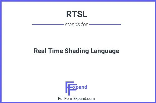 Full form of RTSL