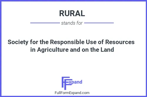 Full form of RURAL
