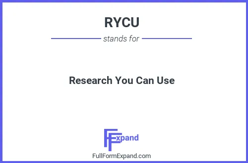 Full form of RYCU