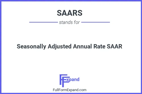 Full form of SAARS