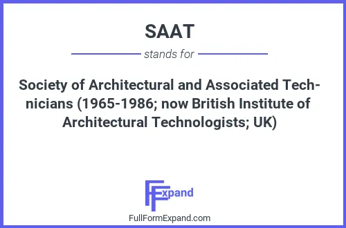 Full form of SAAT