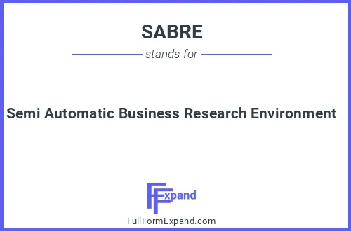 Full form of SABRE