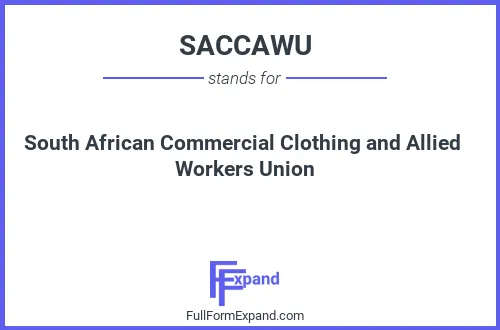 Full form of SACCAWU