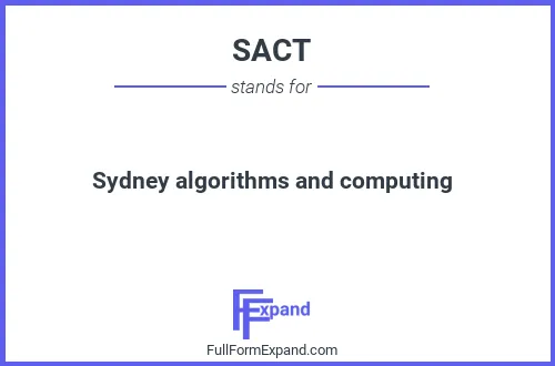 Full form of SACT