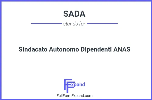 Full form of SADA