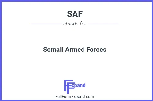 Full form of SAF