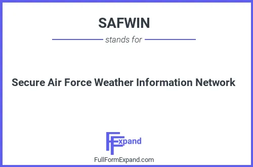 Full form of SAFWIN