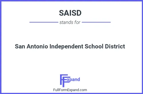 Full form of SAISD