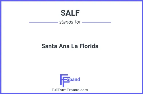 Full form of SALF