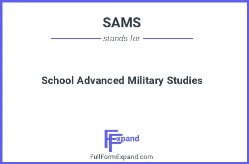 Full form of SAMS