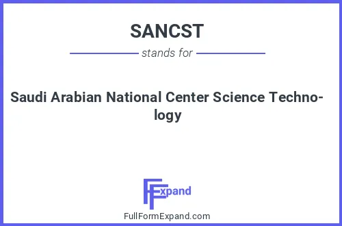 Full form of SANCST