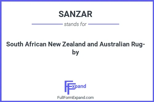 Full form of SANZAR