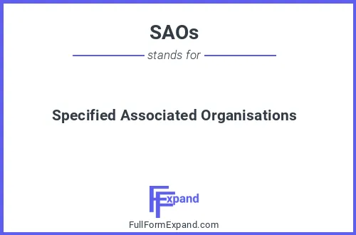 Full form of SAOs