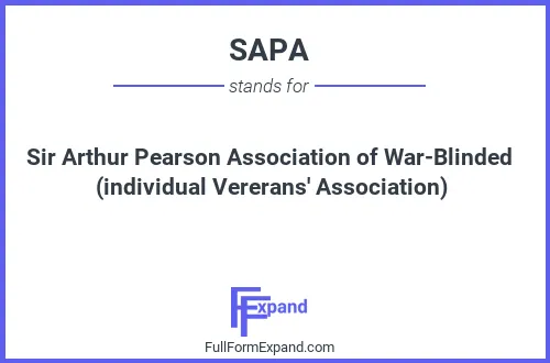 Full form of SAPA