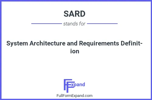 Full form of SARD