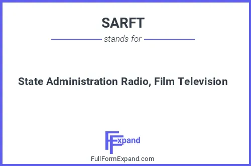 Full form of SARFT