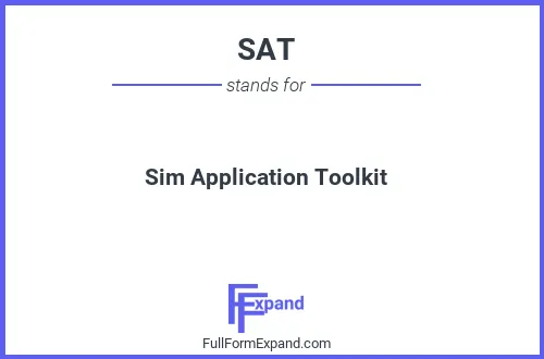 Full form of SAT