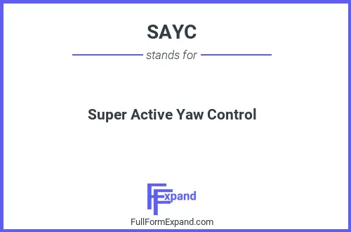 Full form of SAYC