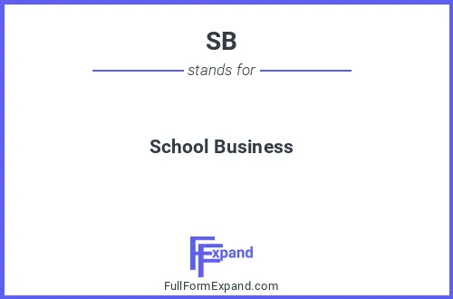 Full form of SB