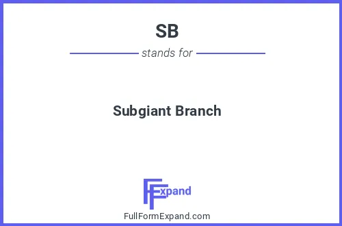 Full form of SB