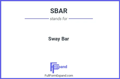 Full form of SBAR