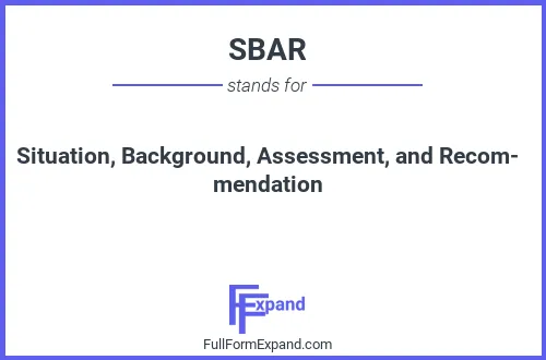 Full form of SBAR