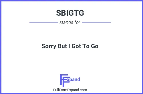 Full form of SBIGTG