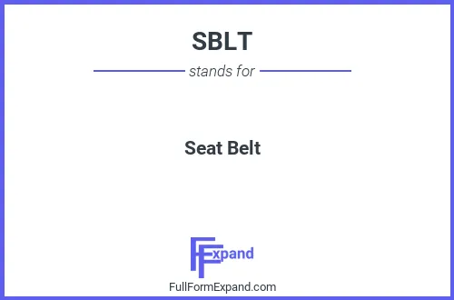 Full form of SBLT