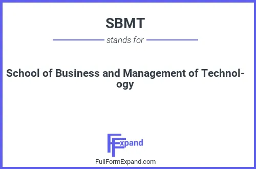 Full form of SBMT