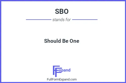 Full form of SBO