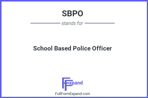 Full form of SBPO
