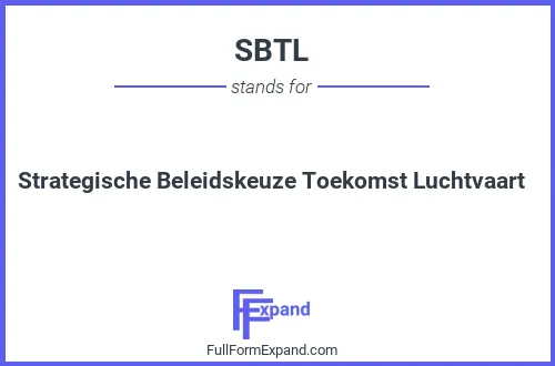 Full form of SBTL