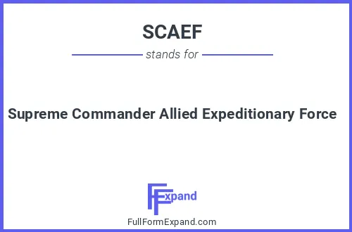 Full form of SCAEF