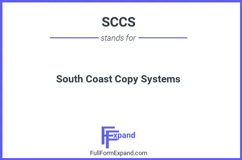 Full form of SCCS